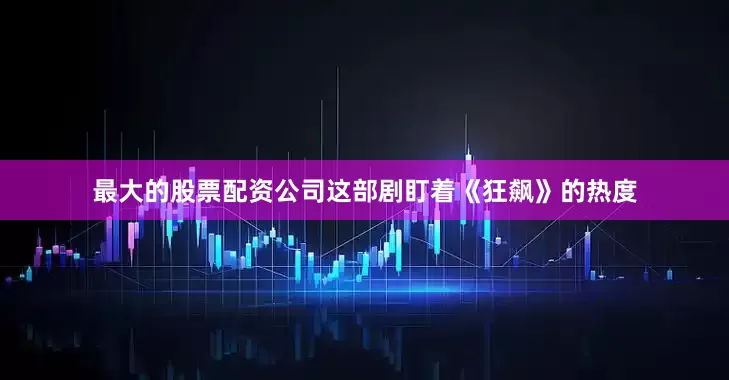 最大的股票配资公司这部剧盯着《狂飙》的热度